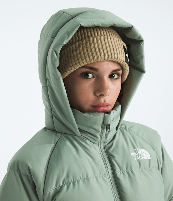 Boys  Girls North Down FleeceLined Short Parka TNF Slate Moss MODELHOOD2