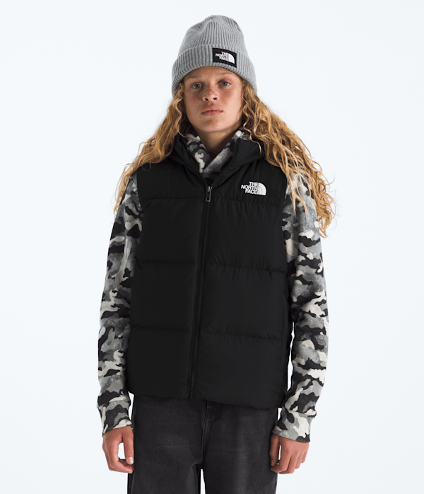 Boys  Girls North Down Hooded Vest TNF TNF Black HERO2