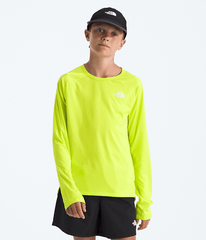 Boys  Girls Sunriser LongSleeve Tee TNF Fizz Lime HERO2