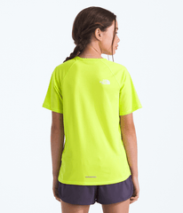Boys  Girls Sunriser ShortSleeve Tee TNF Fizz Lime BACK