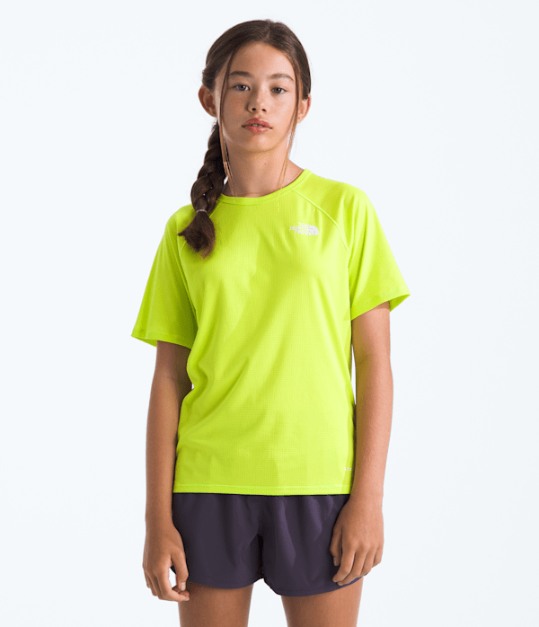 Boys  Girls Sunriser ShortSleeve Tee TNF Fizz Lime HERO2