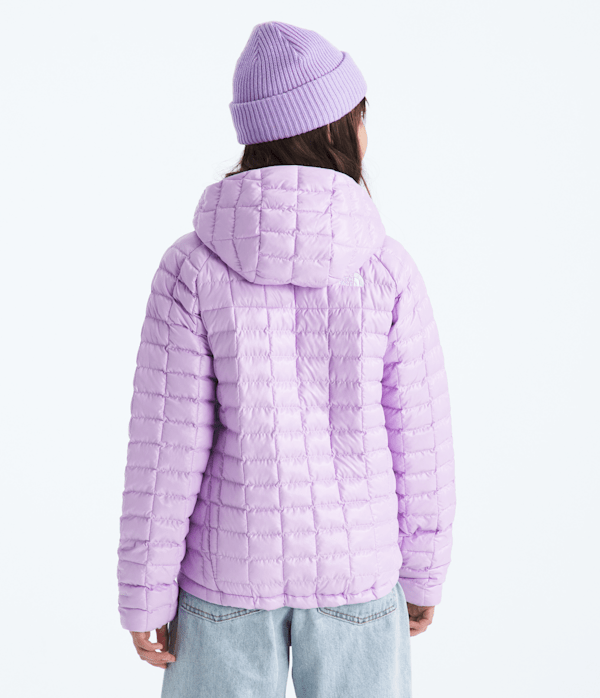 Boys  Girls THERMOBALL Hooded Jacket TNF Lite Lilac BACK
