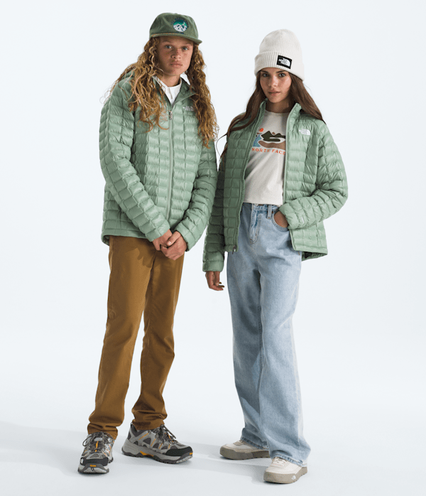 Boys  Girls THERMOBALL Hooded Jacket TNF Slate Moss Main
