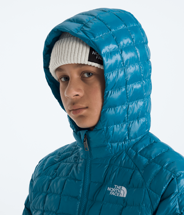 Boys  Girls THERMOBALL Hooded Jacket TNF Dusk Blue MODELHOOD2