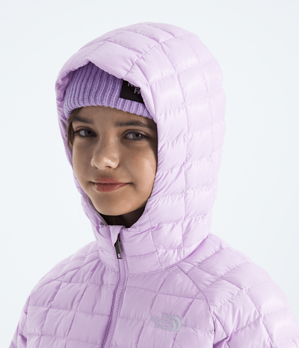 Boys  Girls THERMOBALL Hooded Jacket TNF Lite Lilac MODELHOOD2