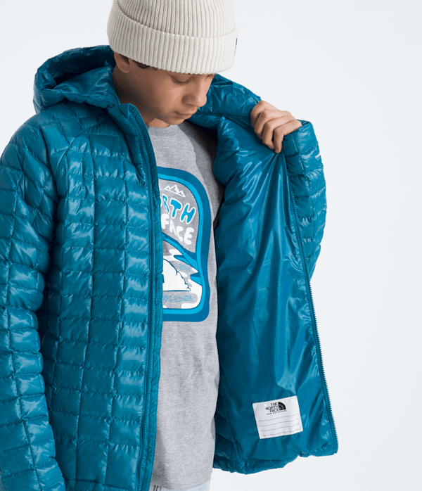 Boys  Girls THERMOBALL Hooded Jacket TNF Dusk Blue MODELINT