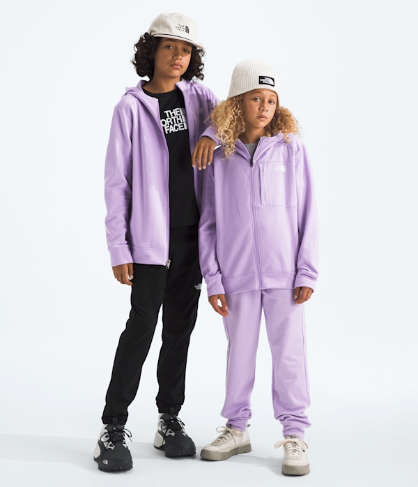 Boys  Girls TNF Performance Fleece FullZip Hooded Jacket TNF Main