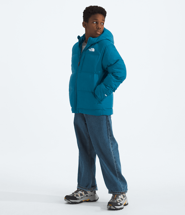 Boys North Down Hooded Jacket TNF Dusk Blue HERO2