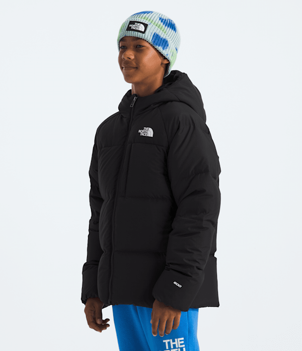 Boys North Down Hooded Jacket TNF TNF Black MODEL34