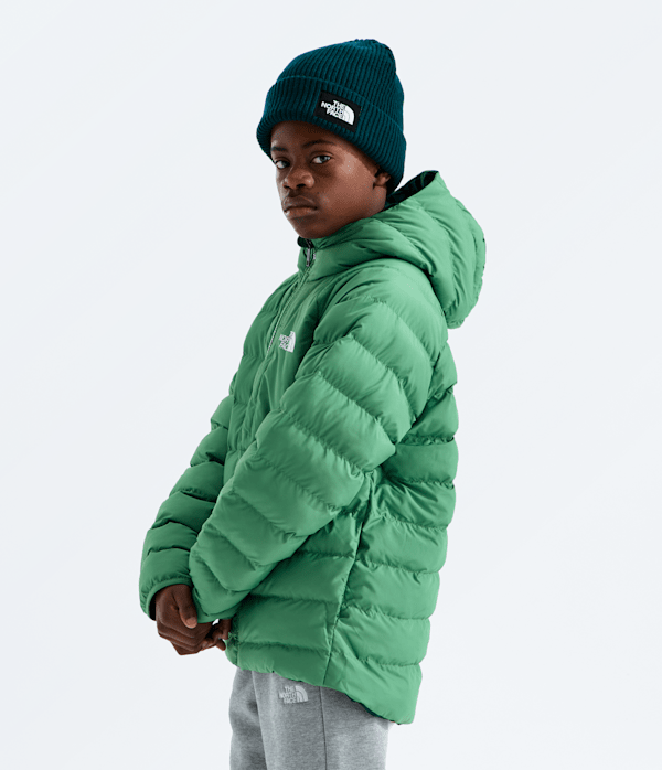 Boys Reversible Perrito Hooded Jacket TNF Dimmed Algae MODEL34