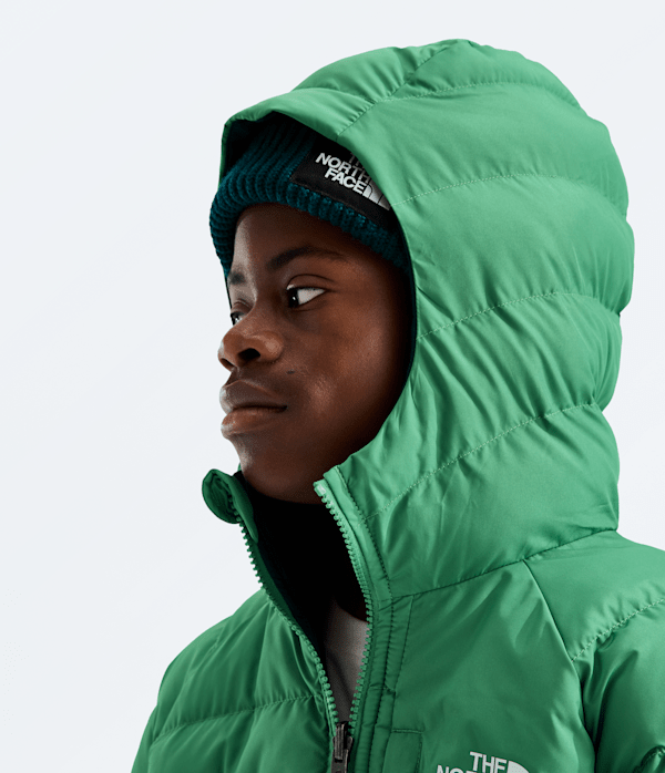 Boys Reversible Perrito Hooded Jacket TNF Dimmed Algae MODELHOOD2