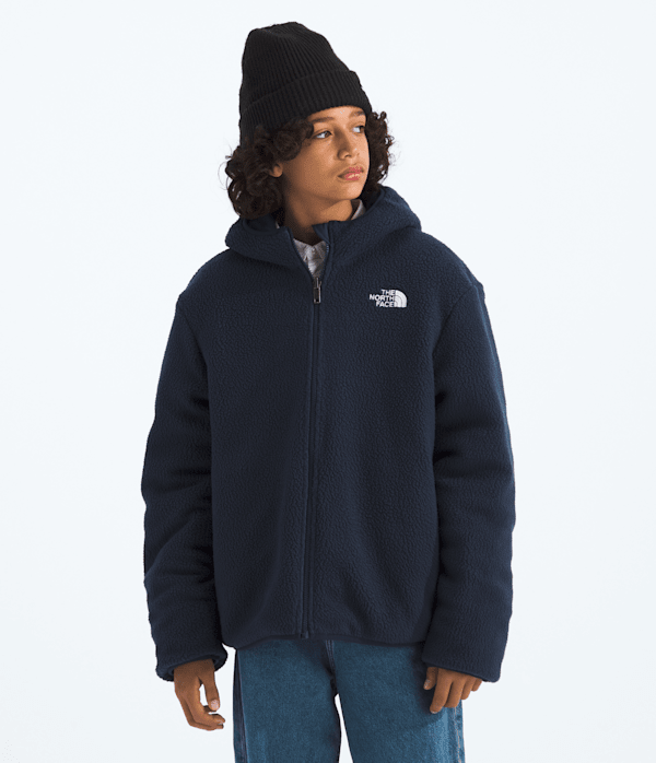 Boys Reversible Shasta FullZip Hooded Jacket TNF Dusk BlueSummit Navy HEROREV