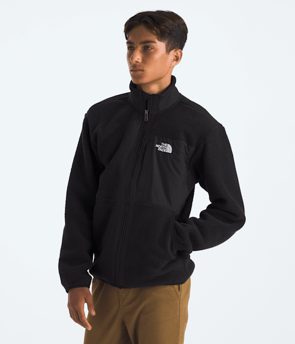 Boys Yumiori FullZip Jacket TNF TNF Black MODEL34