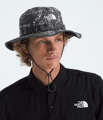 Class V Brimmer Hat TNF Anthracite Grey Conrad Topos Print MODELBACK