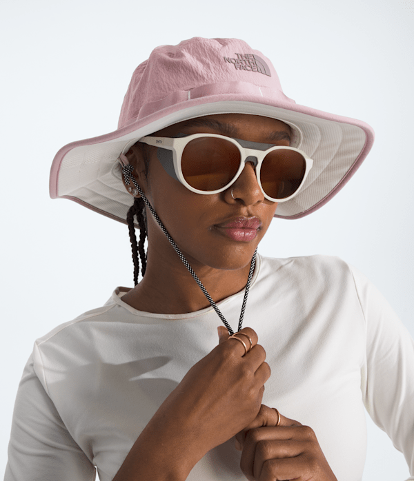 Class V Brimmer Hat TNF Metal Pink MODELBACK