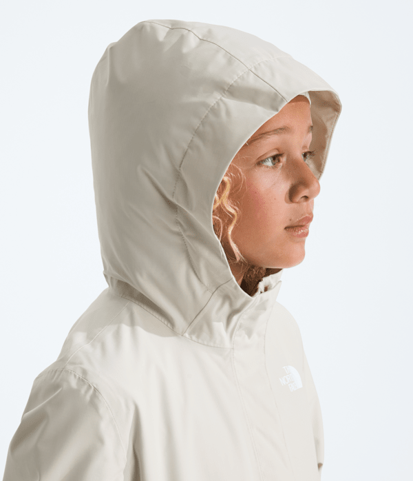 Girls Antora Rain Jacket TNF White DuneWhite Dune MODELHOOD2