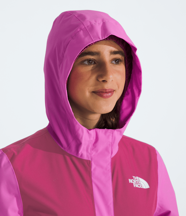 Girls Antora Rain Jacket TNF Violet CrocusFuchsia Flash MODELHOOD2