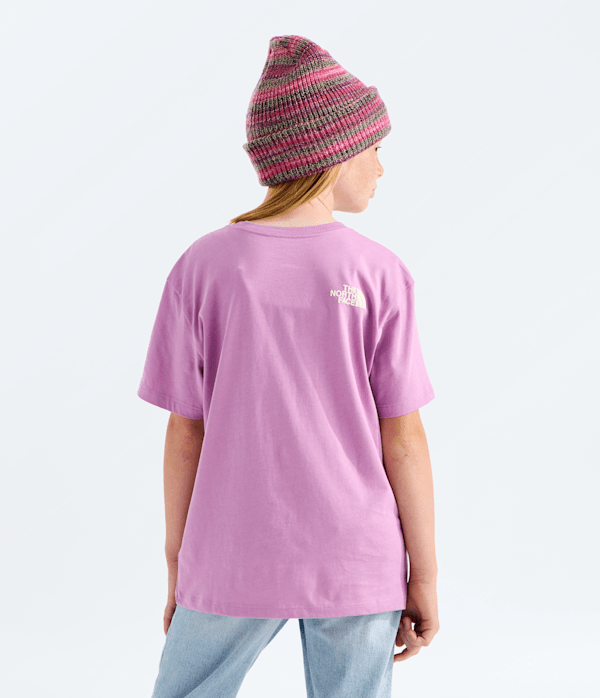 Girls Chalbi Relaxed ShortSleeve TeeGraphic TNF BACK