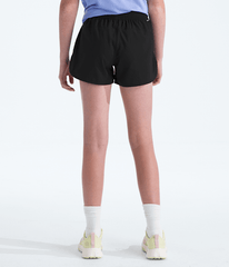 Girls Flex Woven Shorts TNF TNF Black BACK