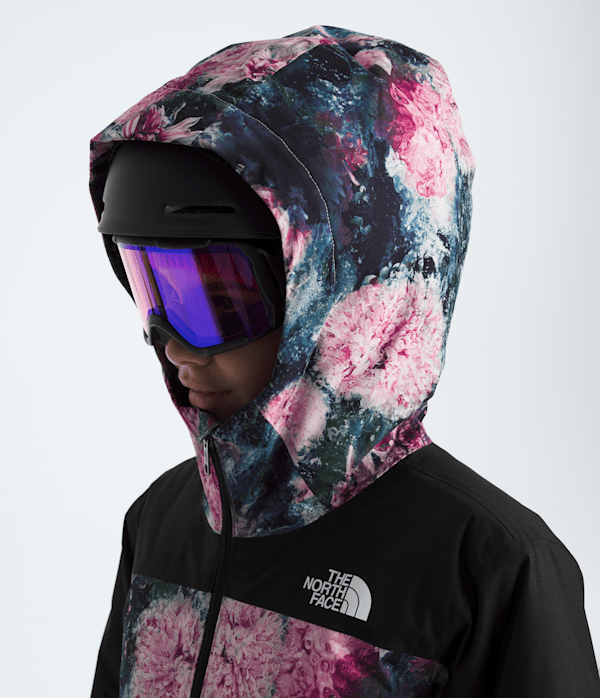 Girls Freedom Insulated JacketPrint TNF Pale Blossom Frozen Floral Print MODELHOOD2