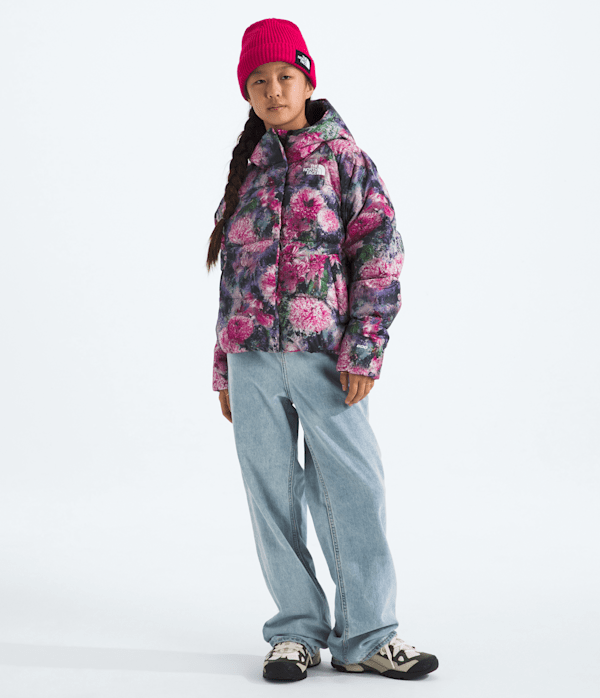 Girls North Down Hooded JacketPrint TNF HERO2