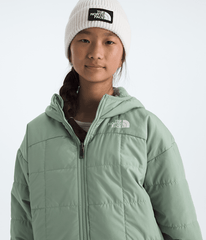 Girls Reversible Shasta Short Parka TNF Slate Moss HERO3