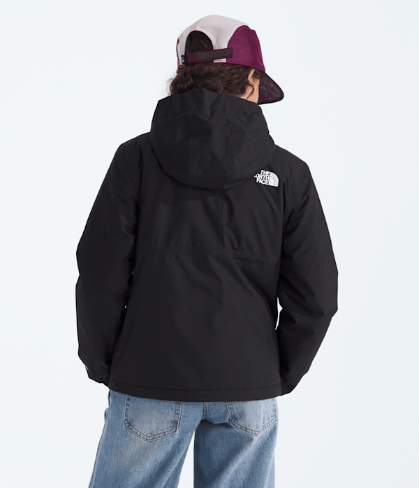 Girls Warm Antora Rain Jacket TNF TNF BlackTNF Black BACK
