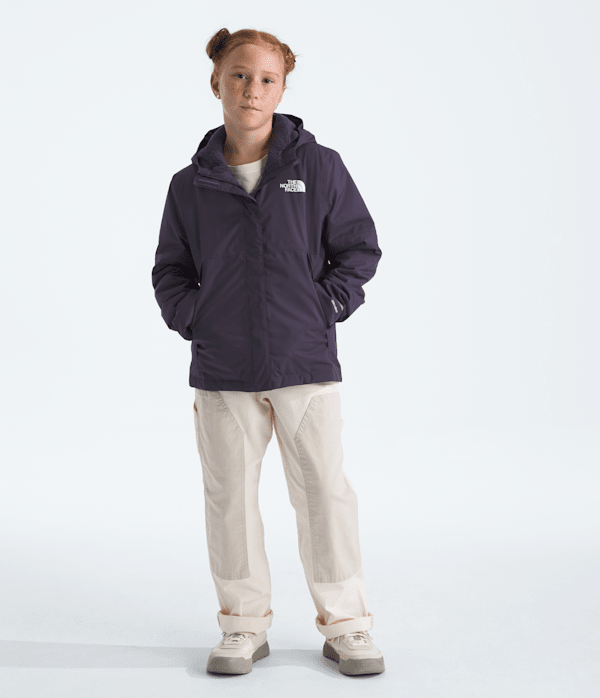 Girls Warm Antora Rain Jacket TNF Endless Dusk HERO2