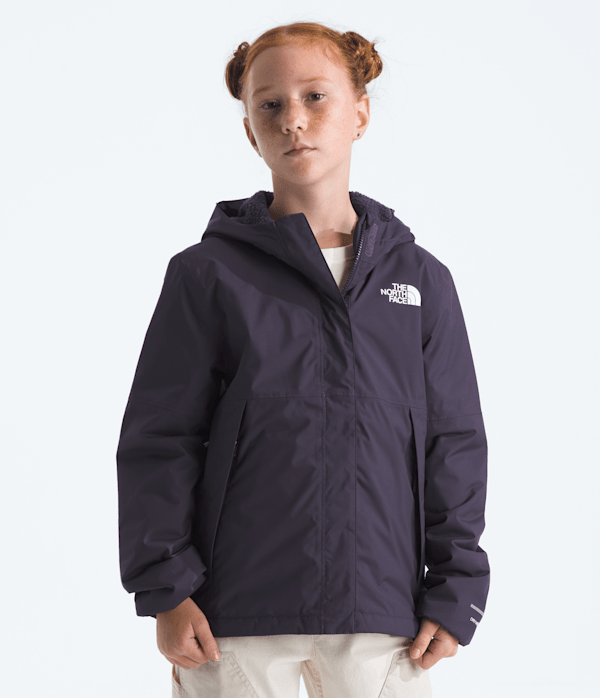 Girls Warm Antora Rain Jacket TNF Endless Dusk Main