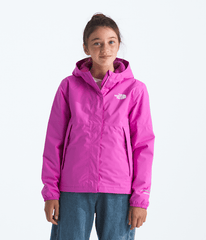 Girls Warm Antora Rain Jacket TNF Violet Crocus Main