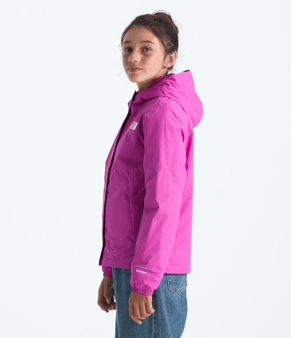 Girls Warm Antora Rain Jacket TNF Violet Crocus MODEL34