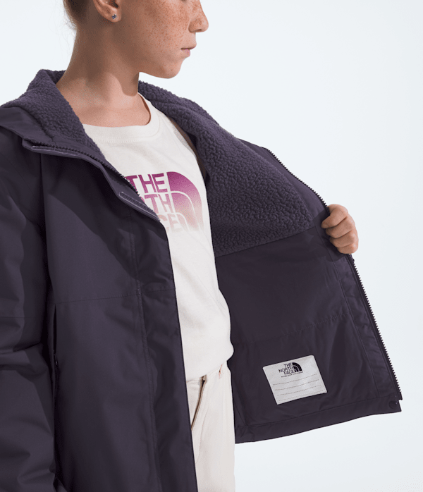 Girls Warm Antora Rain Jacket TNF Endless Dusk MODELINT