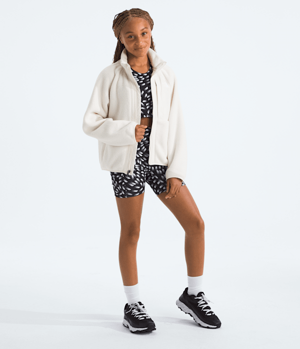 Girls Yumiori FullZip Jacket TNF White Dune HERO2