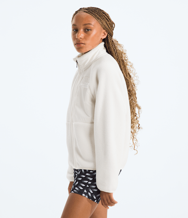Girls Yumiori FullZip Jacket TNF White Dune MODEL34