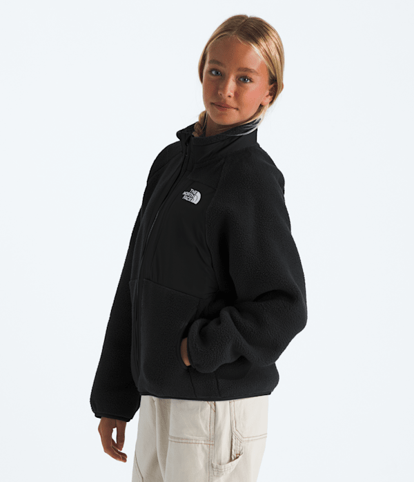 Girls Yumiori FullZip Jacket TNF TNF Black MODEL34