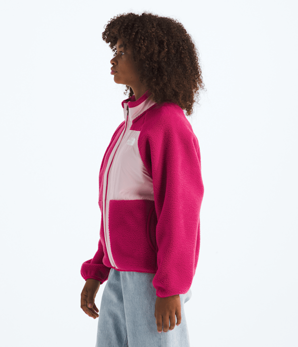 Girls Yumiori FullZip Jacket TNF Lali GuranPale Blossom MODEL34