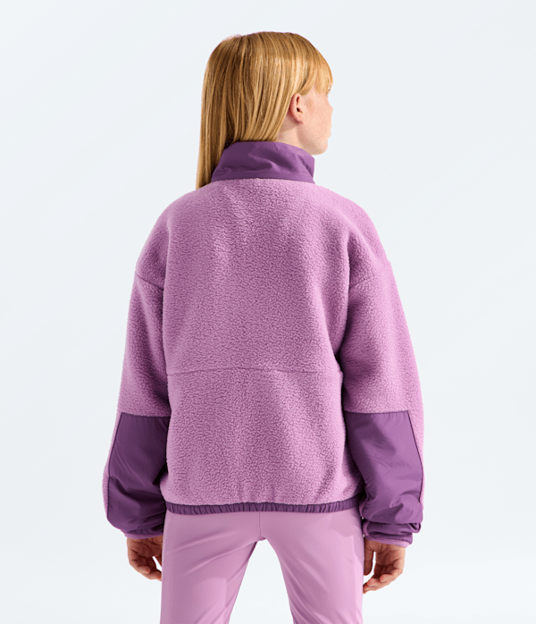 Girls Yumiori Off Peak FullZip Jacket TNF Hushed Lavender  Chroma Purple BACK