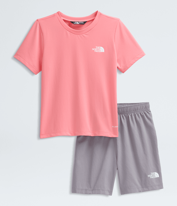 Kids 247 Set TNF Coral CrushTranscendent Grey ALTFRONT
