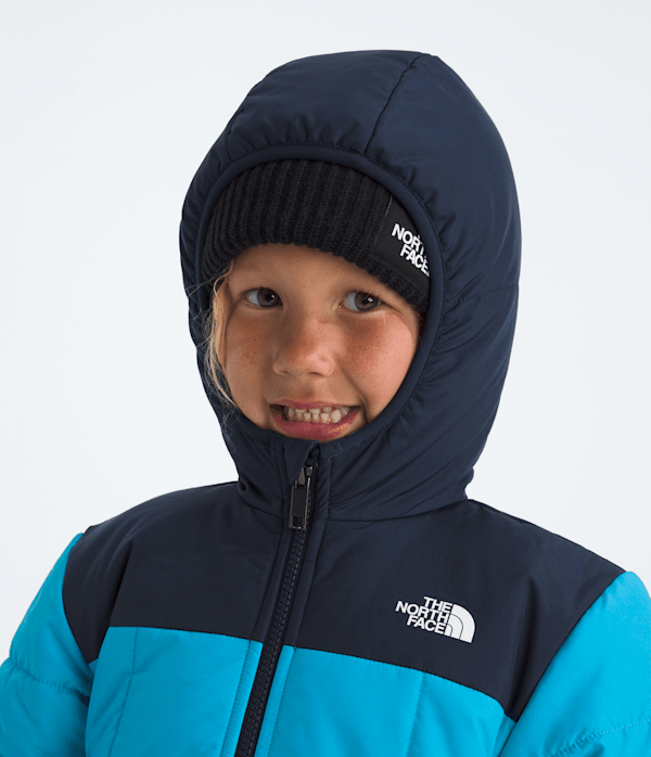 Kids Boys Reversible Shasta FullZip Hooded Jacket TNF Meridian BlueSummit Navy MODELHOOD2