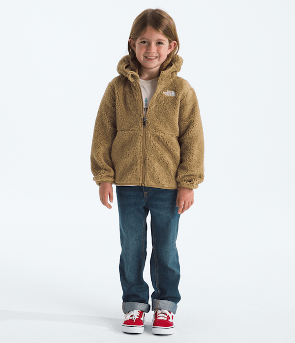 Kids Campshire FullZip Hoodie TNF Teddy Brown HERO2