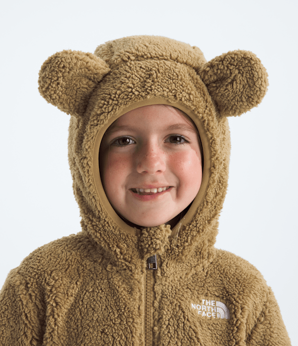 Kids Campshire FullZip Hoodie TNF Teddy Brown MODELHOOD2