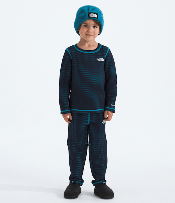 Kids DOTKNIT Thermal Set TNF Summit NavyMeridian Blue HERO2