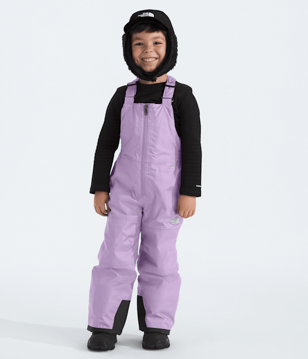 Kids Freedom Insulated Bibs TNF Lite Lilac HERO2
