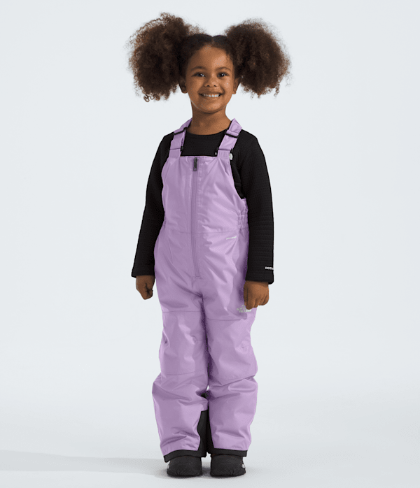 Kids Freedom Insulated Bibs TNF Lite Lilac HERO3