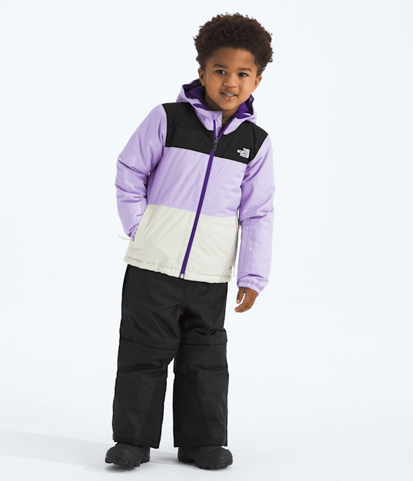 Kids Freedom Insulated Jacket TNF Lite LilacWhite Dune HERO3