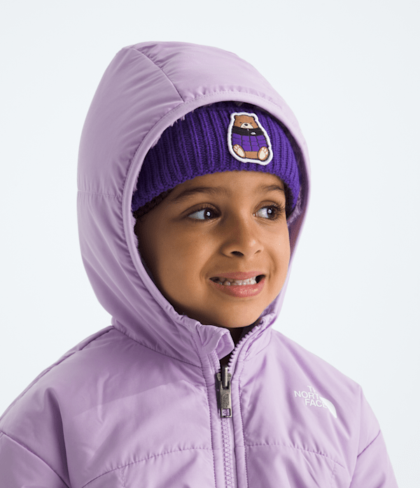Kids Girls Reversible Shasta FullZip Hooded Jacket TNF Lite Lilac MODELHOOD2