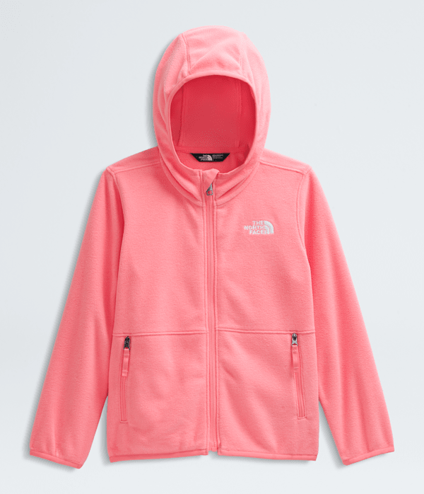 Kids Glacier FullZip Hoodie TNF Coral Crush ALTFRONT