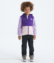 Kids Glacier FullZip Hoodie TNF Peak PurpleLite LilacPale Blossom HERO3