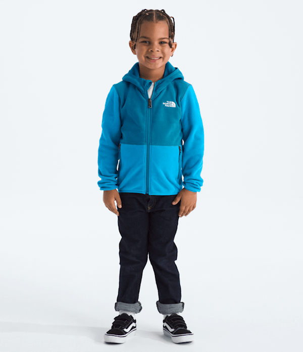 Kids Glacier FullZip Hoodie TNF Meridian BlueDusk Blue HERO3