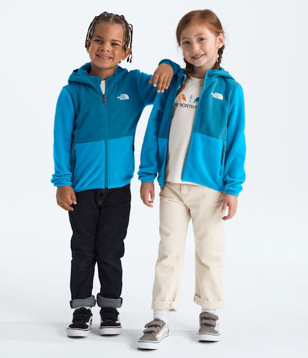 Kids Glacier FullZip Hoodie TNF Meridian BlueDusk Blue Main